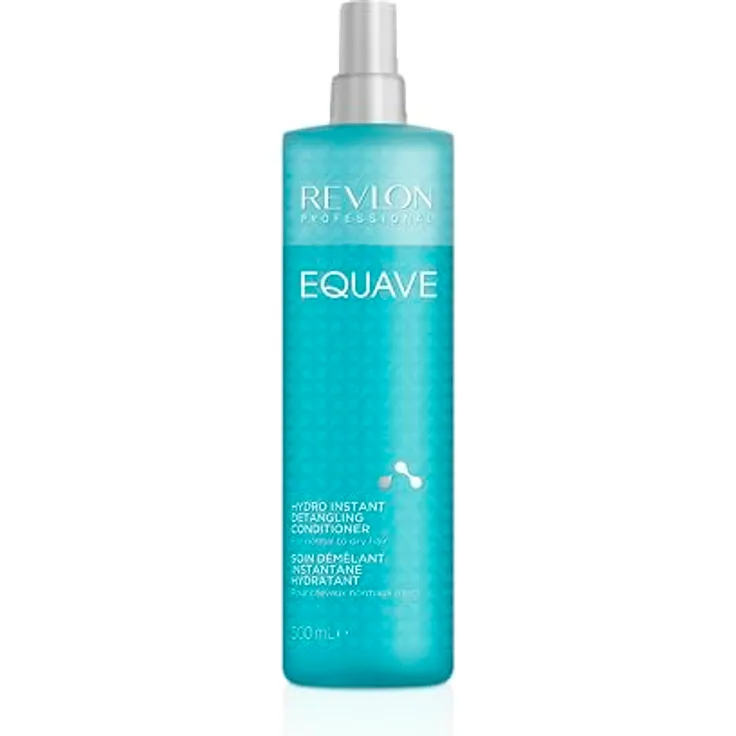 Revlon Professional Equave Hydro Bi-Phase Detangling Conditioner, ohne Ausspülen, für normales/trockenes Haar, Entwirrend, mit Hitzeschutz, glattes und definiertes Haar - 500 ml