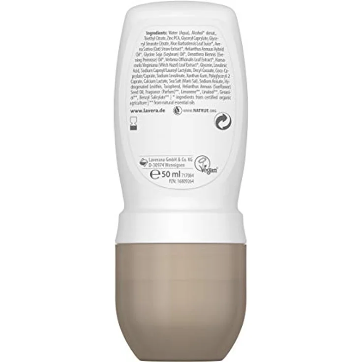 Lavera Deo Roll-on NATURAL & MILD 48 h - vegan - Naturkosmetik - Bio-Hafer & Natürliche Mineralien - ohne Aluminium - Zuverlässiger Schutz und ein dezenter Duft - 48 Stunden Deo Schutz - 50 ml – Bild 2