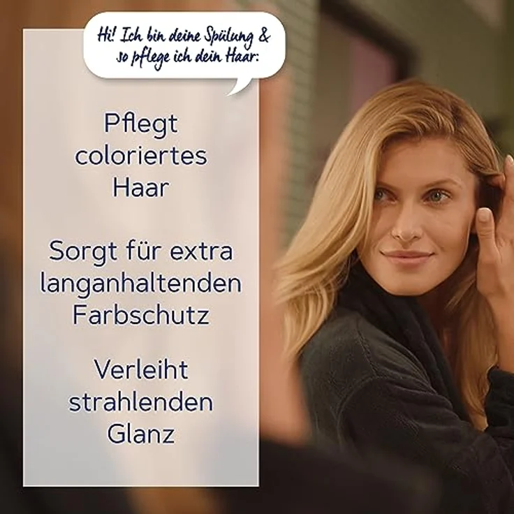 Schauma Farbschutz Spülung Color Glanz (250 ml), Haarspülung für langanhaltenden Glanz bei coloriertem, getöntem oder gesträhntem Haar – Bild 3