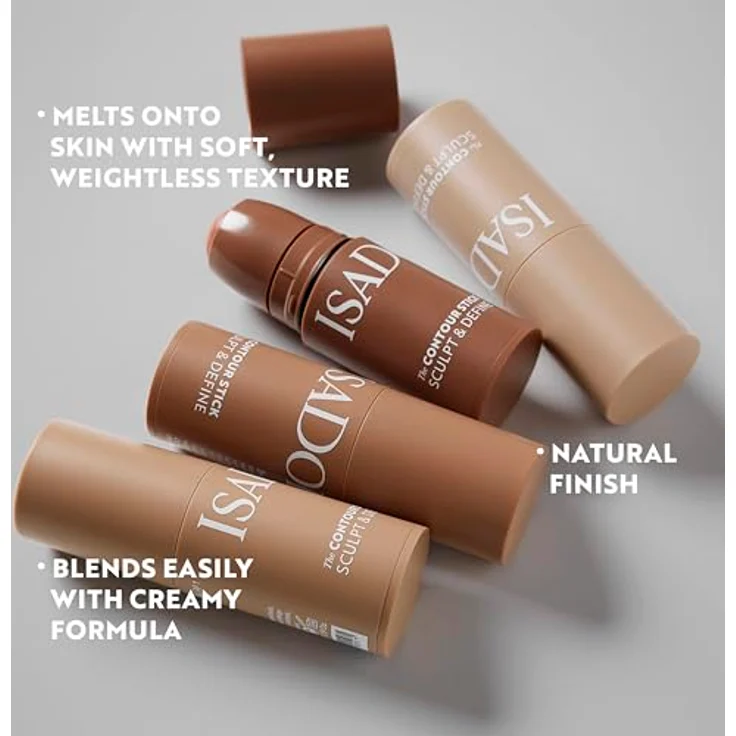 IsaDora Contour Stick Sculpt & Define, veganer Konturenstick mit cremiger Textur, Farbton 34 Dark Almond, 5,5 g – Bild 4