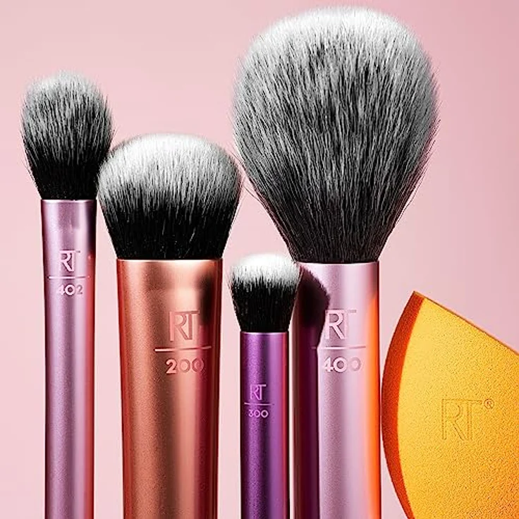 Real Techniques Set Everyday Essentials Set Pinsel-Set, Dekorative Kosmetik Make-up Accessoires – Bild 15