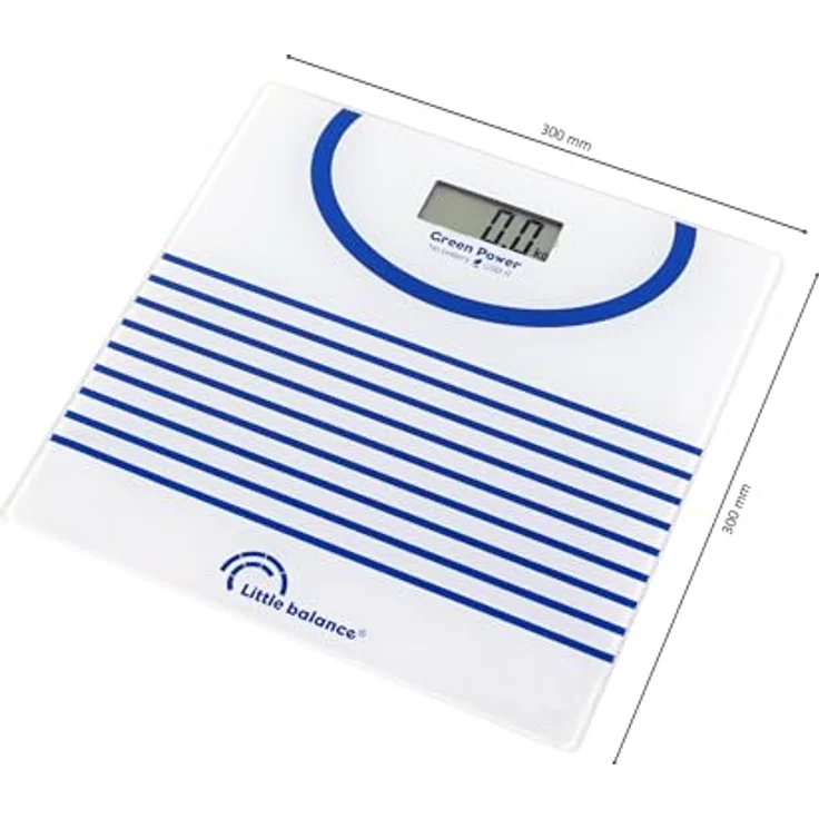 Little Balance 8655, Digitale Personenwaage mit LCD-Display, max. 180 kg, Akku-Energieversorgung – Bild 2