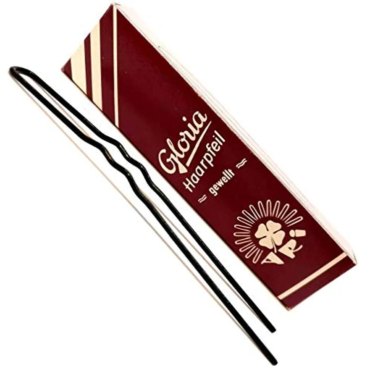 Haarpfeile Gloria schwarz 90 mm 10 Stück – Bild 2