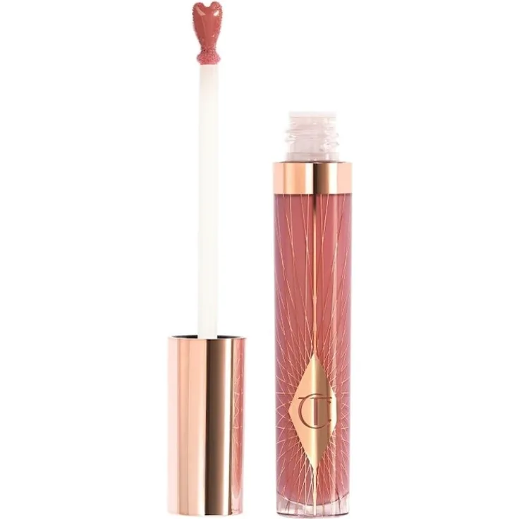 Charlotte Tilbury Collagen Lip Bath Lipgloss 7,9 ml, Pflege für volle Lippen mit Glanz, Farbe: Pillow Talk Medium