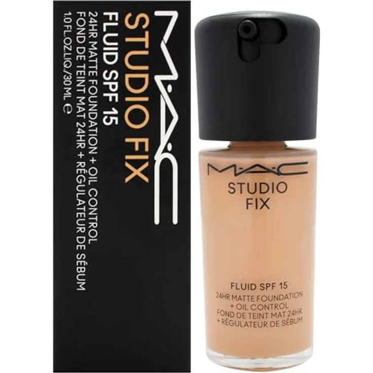 MAC Cosmetics Studio Fix Fluid SPF 15, 24HR Matte Foundation + Oil Control, Farbton NC37, 30 ml – Bild 1