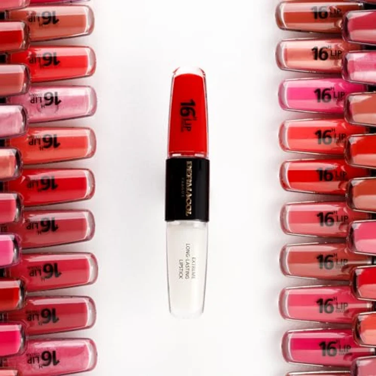 Dermacol 16H Lip Colour, langlebiger, glänzender Lippenstift, Farbton 03 Hot Date, 2x4 ml, hochpigmentierte Textur mit Langzeiteffekt und Vitamin E – Bild 5