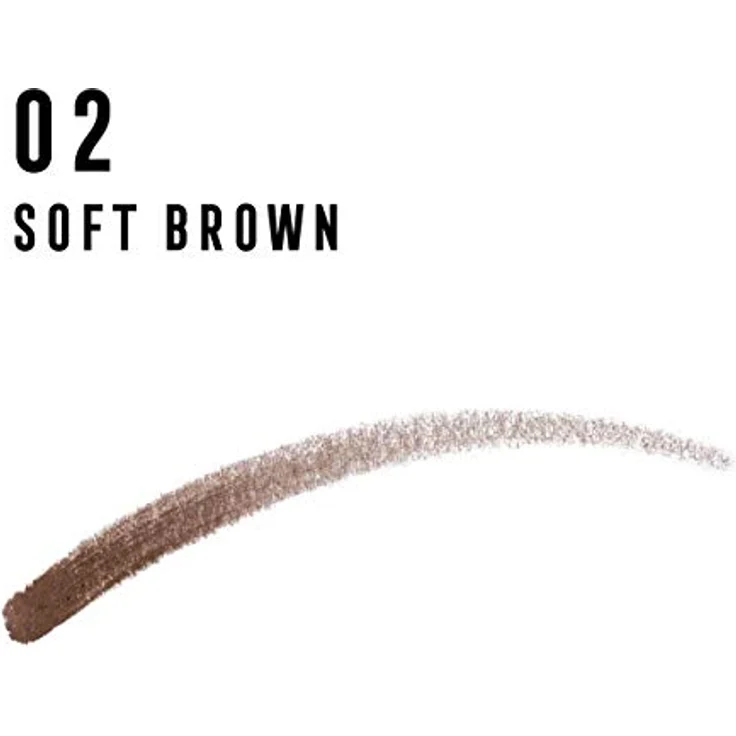 Max Factor Real Brow Fill & Shape Pencil, Farbe 02 Soft Brown, 10 g – Bild 3