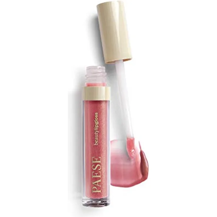 Paese Beauty Lipgloss mit Meadowfoam Seed Oil, hydratisierendes Lipgloss, Farbton 04 Glowing, 3,4 ml