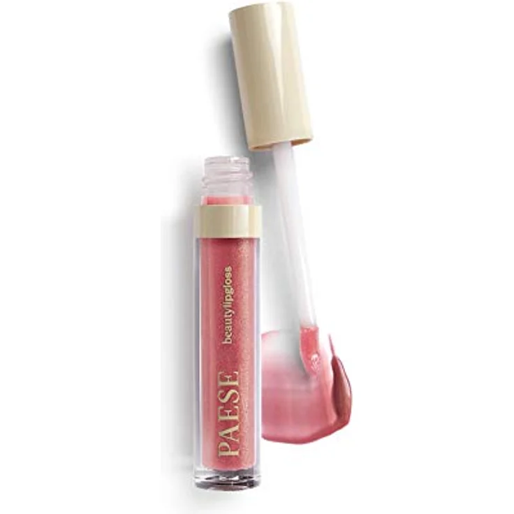 Paese Beauty Lipgloss mit Meadowfoam Seed Oil, hydratisierendes Lipgloss, Farbton 04 Glowing, 3,4 ml – Bild 1