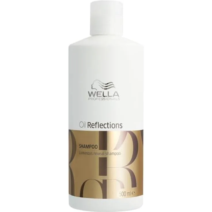 Wella Professionals Oil Reflections, hydratisierendes Shampoo für glänzendes und geschmeidiges Haar, 500 ml, spendet Feuchtigkeit und reinigt sanft