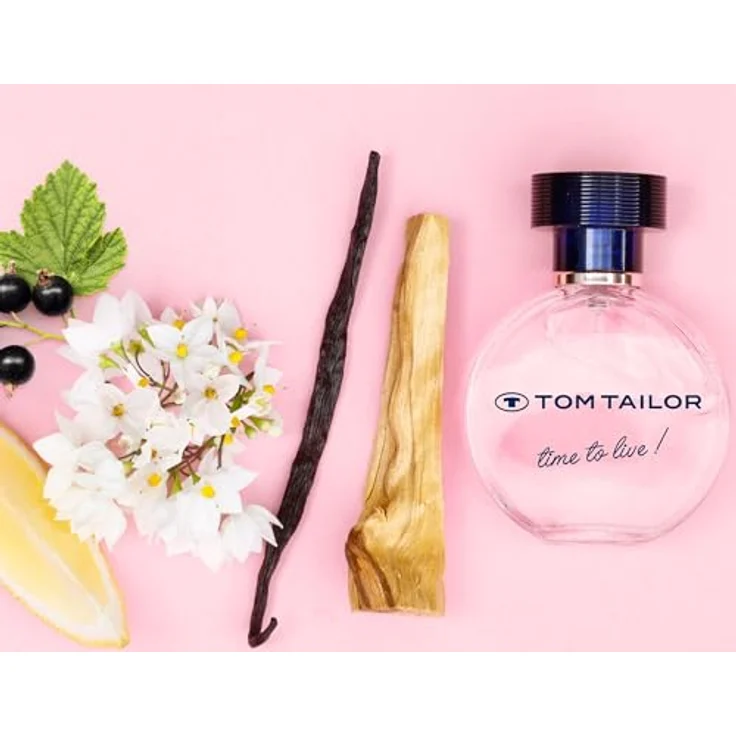 Tom Tailor® Time To Live Eau de Parfum Natural Spray, floral-fruchtiger Damenduft mit indigoblauer Verschlusskappe, 50 ml – Bild 2