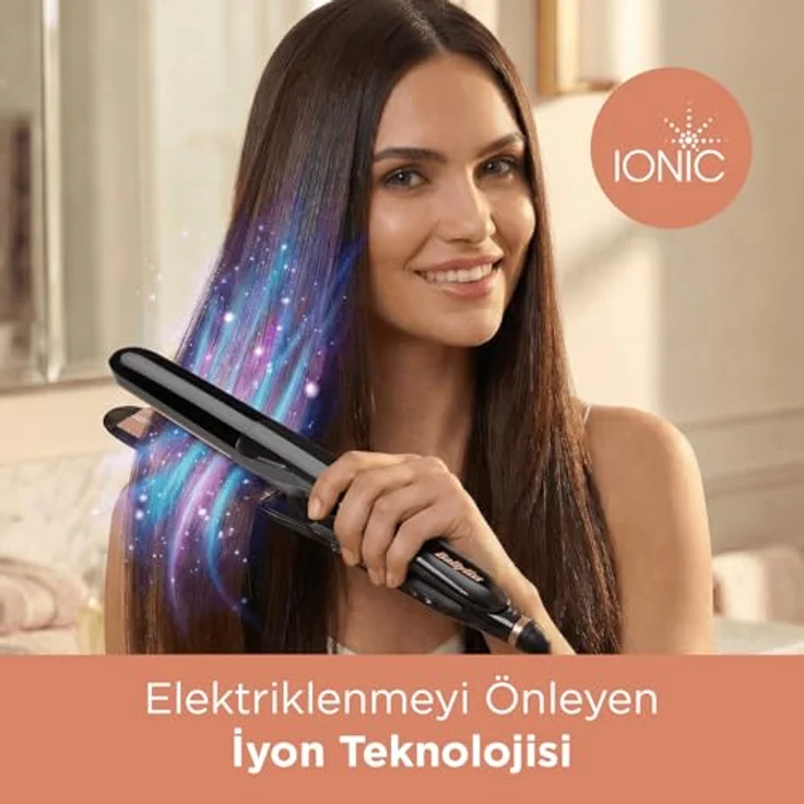 BaByliss Steam Smooth Dampfglätteisen, 39mm breite Turmalin-Keramik-Platten, 5 Temperatureinstellungen bis 230°C, inkl. Kammeinschübe und Hitzeschutzmatte – Bild 9