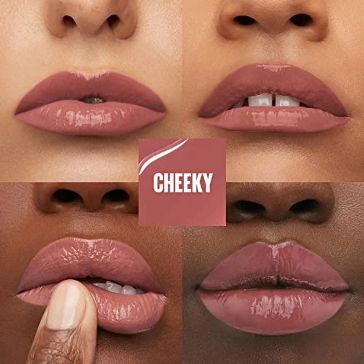 Maybelline New York flüssiger Lippenstift, Liquid Lipstick mit 16 Stunden Halt und glänzendem Finish, Super Stay Vinyl Ink, Nr. 35 Cheeky, 4,2 ml – Bild 4