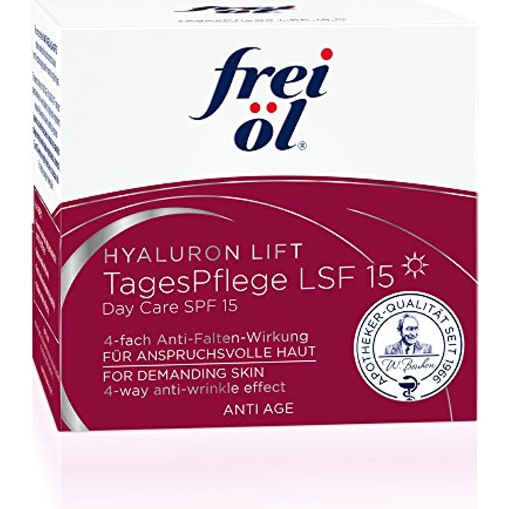 Frei Öl Anti-Age Hyaluron Lift Tagespflege SPF 15 50 ml Tagespflege für Damen und Herren – Bild 2