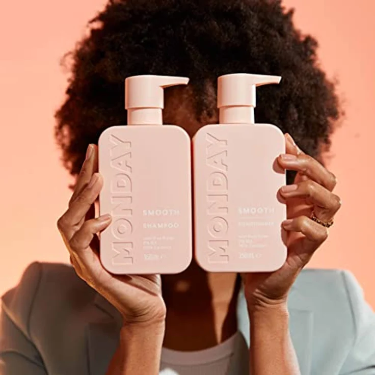 MONDAY Haircare Conditioner Smooth Antifrizz 350ml mit Sheabutter, sulfatfreien Tensiden und PETA-Zertifizierung – Bild 3