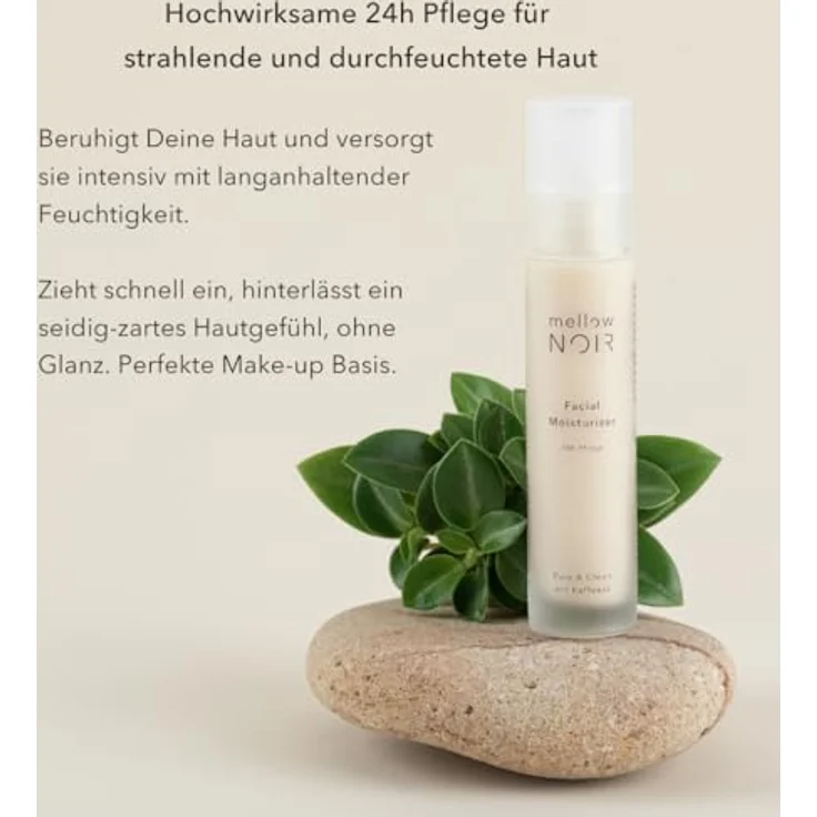 Mellow Noir Pflege Gesichtspflege Facial Moisturiser 50 ml Tagespflege für Damen und Herren – Bild 3