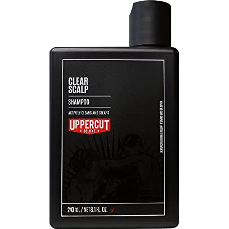 Uppercut Deluxe Clear Scalp Shampoo Tiefenreinigungsshampoo gegen Schuppen 240 ml