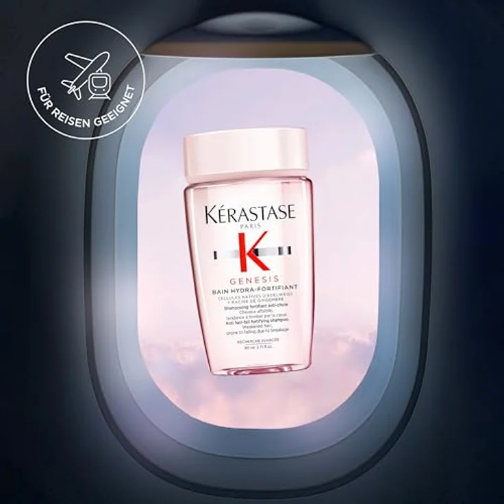 Kérastase Genesis Bain Hydra-Fortifiant, Stärkendes Shampoo für schwaches Haar mit Neigung zu Haarausfall, 80 ml – Bild 5
