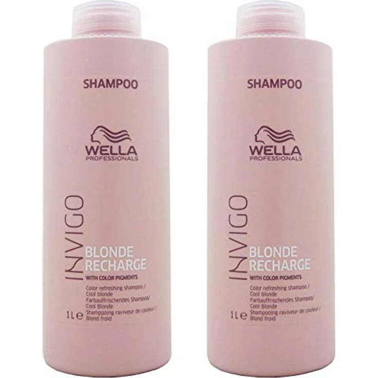 Wella Invigo Blonde Recharge Cool Blonde Refreshing Shampoo 1000 ml – Bild 2