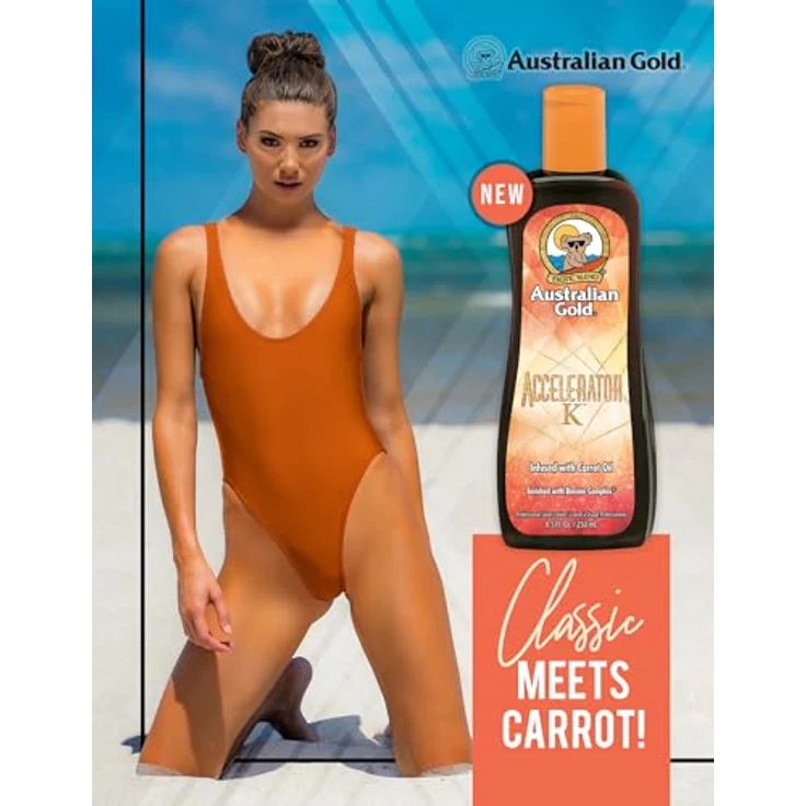 Australian Gold Accelerator K, Bodylotion mit Karottenöl, 250ml – Feuchtigkeitsspendend und bräunungsfördernd – Bild 2
