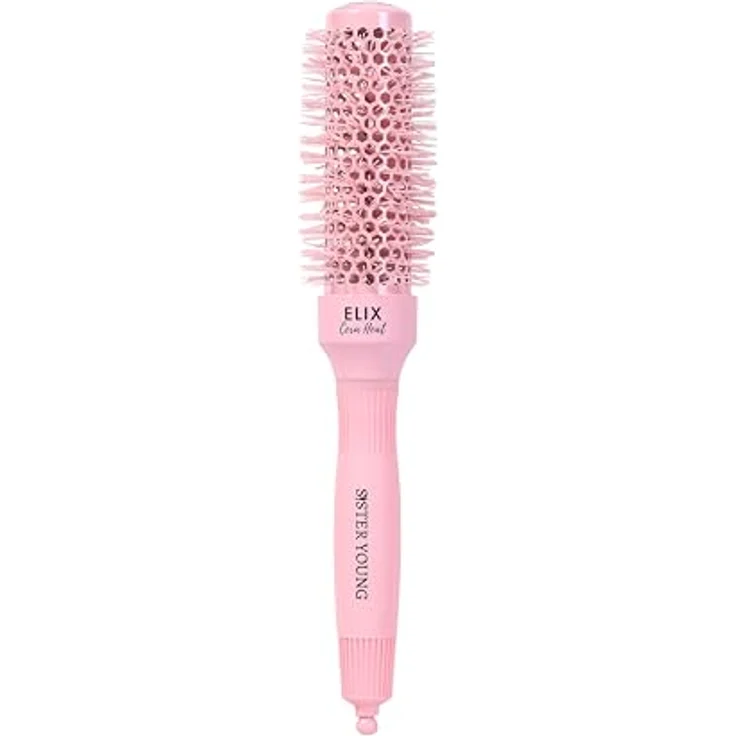 Sister Young ELIX NV-32 Rundbürste, keramische Stylingbürste mit 32 mm Durchmesser und antistatischen Borsten für voluminöse Frisuren – Bild 2