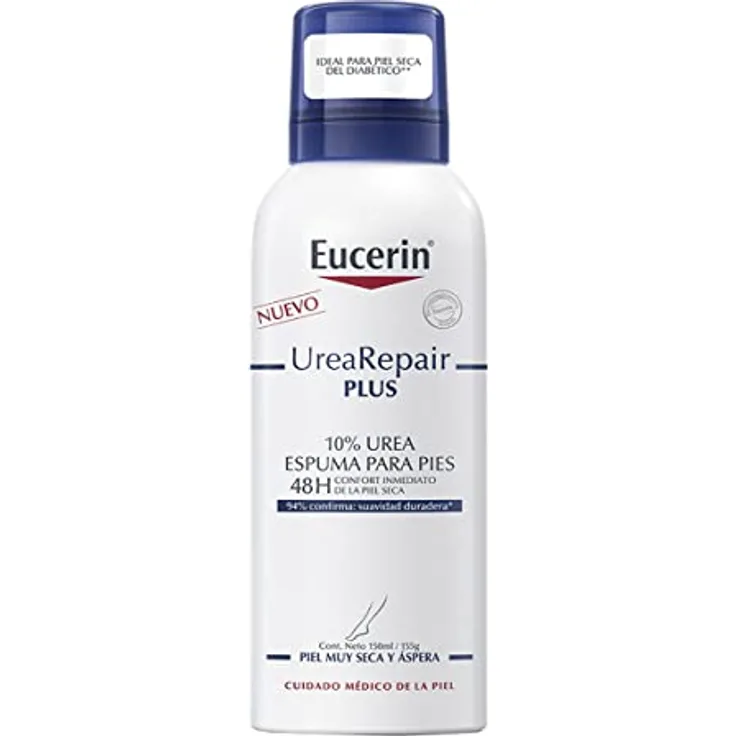 Eucerin Urea Repair Plus 10% | Espuma PARA pies | 150ml | Novedad, ultraleichte Pflege für sofortige Linderung bei trockener Haut