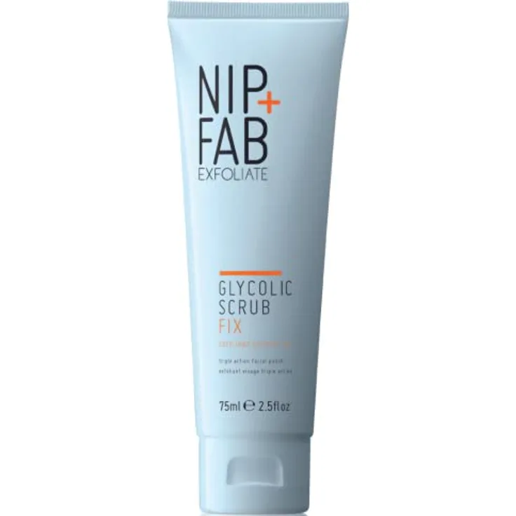 Nip+Fab Glycolic Fix Scrub | Gesichtspeeling | Peeling mit Glykolsäure und Salicylsäure | Glycolic Acid | Exfoliator | 75 ml