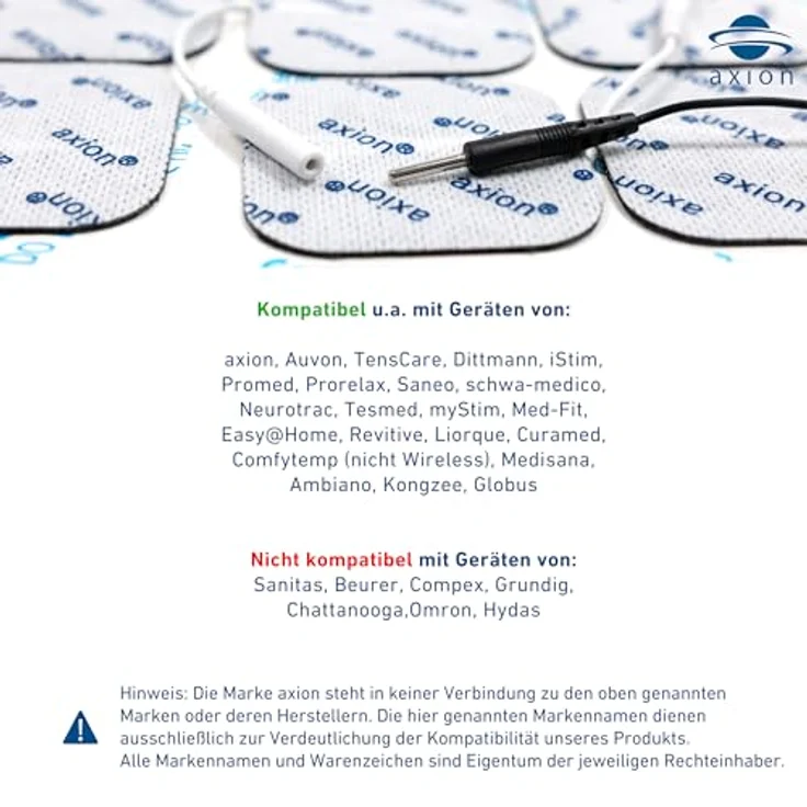 Axion Elektrodenpads für TENS EMS Geräte, selbstklebend, Ø 3.2cm, 16 St., optimal für Gesicht und Hände – Bild 2