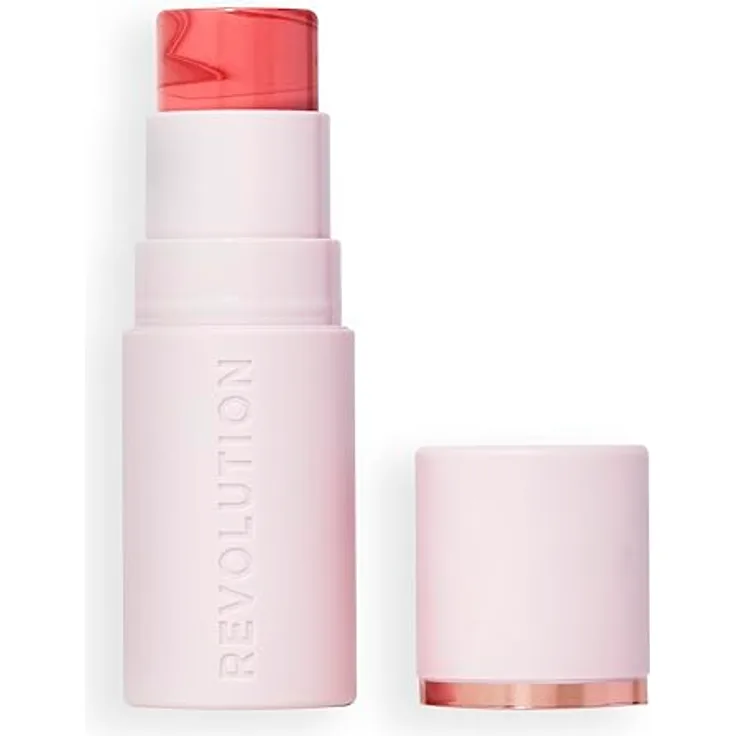 Revolution Beauty London Skin Silk Blush Stick - Creme-zu-Puder-Formel - Vegan & Cruelty-Free - Rosy Cheeks - 4,5 g