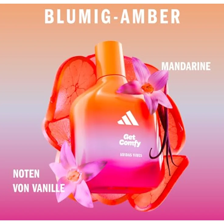 adidas Vibes Get Comfy Eau de Parfum, entspannender, beruhigender Unisex-Duft mit wärmenden Noten und natürlichen ätherischen Ölen, 100ml – Bild 3