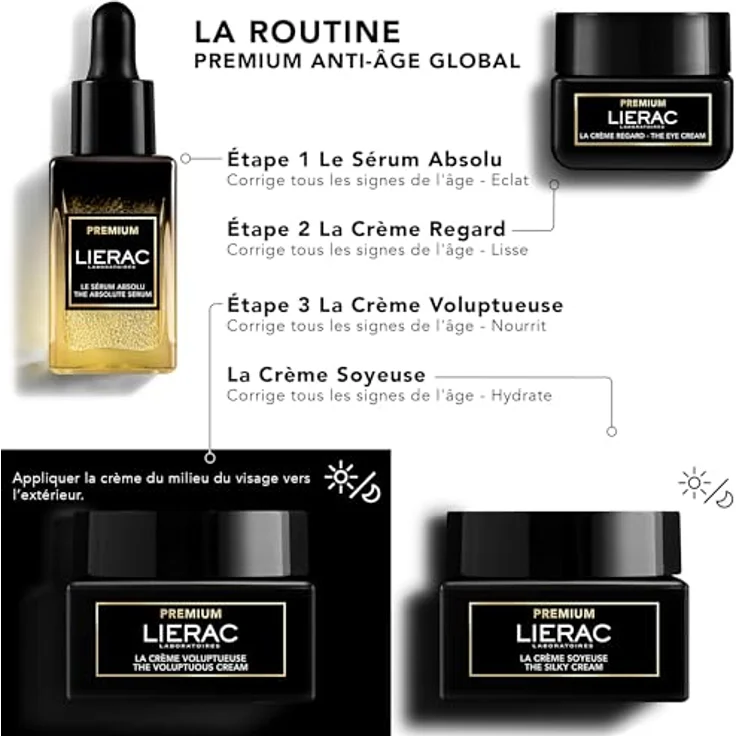 Lierac Premium The Voluptuous Cream Refill 50 ml, Gesichtscreme mit langanhaltender Wirkung – Bild 4