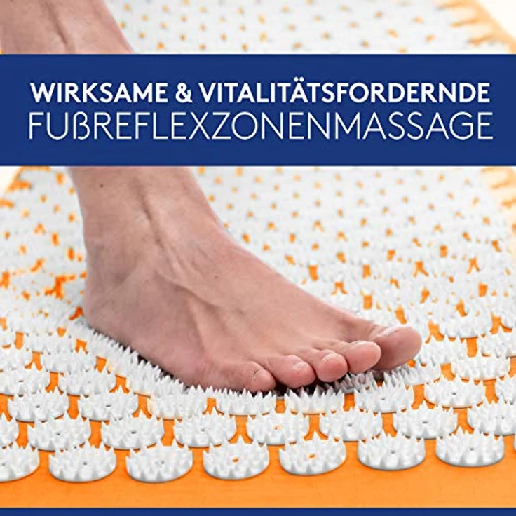 Wellax Akupressurmatte mit Kissen - Gefüllt mit Kokosfasern - Löst Verspannungen & fördert Durchblutung - Massage Matte mit Akupressurkissen & Tragetasche – Bild 7