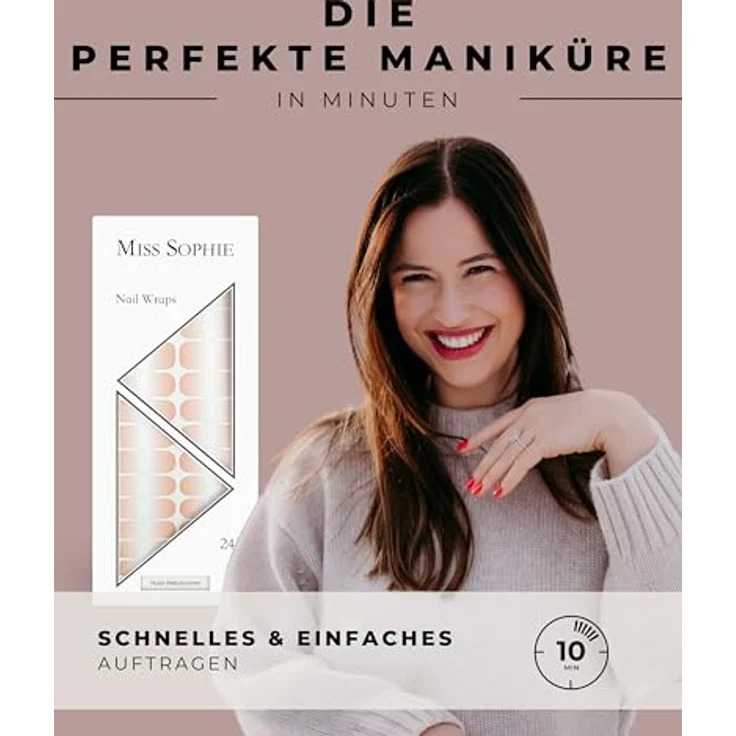 Miss Sophie's Nude Babyboomer Nagelfolie 24 Stk Nude Babyboomer – Bild 4