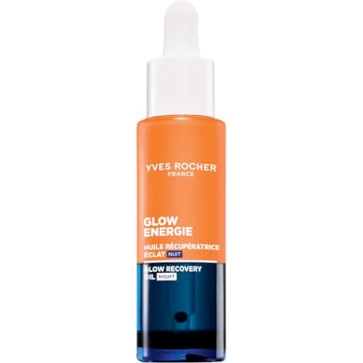 Yves Rocher Glow Énergie Nachtöl, 30 ml – Revitalisierendes Glow-Öl mit Kapuzinerkresse & pflanzlichem Melatonin-Effekt, 99 % natürlich – Bild 1