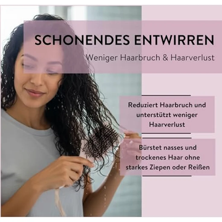 PARSA Beauty LOV.U Lockenbürste, Haarbürste mit Herz-Design zur Definition & Entwirrung für lockiges Haar – Bild 6