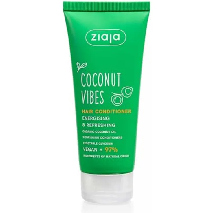 Ziaja Coconut & ORANGE VIBES energetisierender Conditioner mit Noten von Kokosnuss, 100 ml, vegan