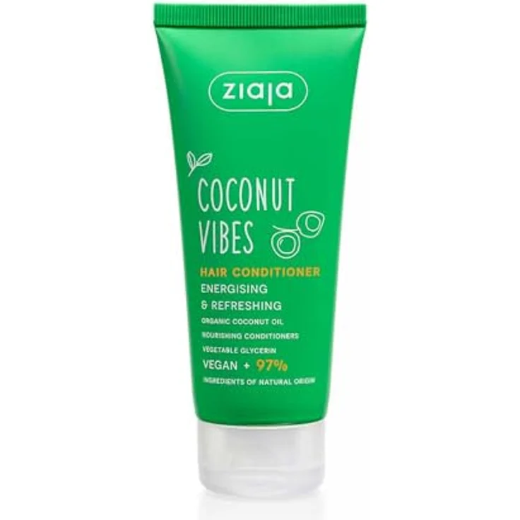 Ziaja Coconut & ORANGE VIBES energetisierender Conditioner mit Noten von Kokosnuss, 100 ml, vegan – Bild 1