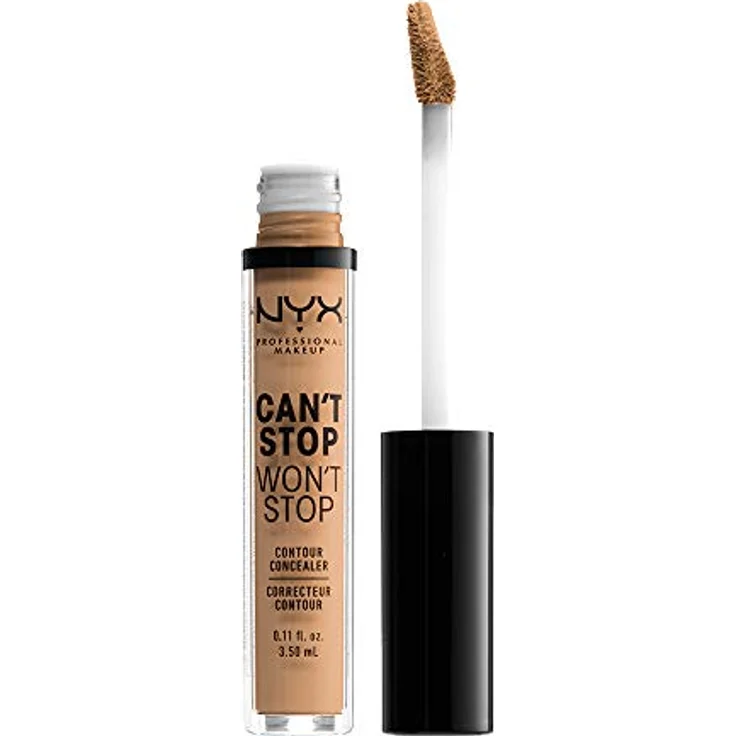 NYX PROFESSIONAL MAKEUP Can't Stop Won't Stop Contour Concealer - wasserfester flüssiger Abdeckstift, kaschieren & highlighten, Soft Beige 7.5, 3,5 ml – Bild 1