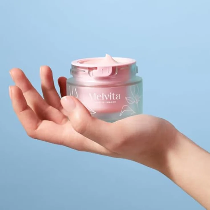 Melvita, Hydra Plumping Cream 50 ml, intensive Feuchtigkeitsversorgung, aufgepolsterte und strahlende Haut, natürliche Formel, vegan und ökologisch – Bild 2