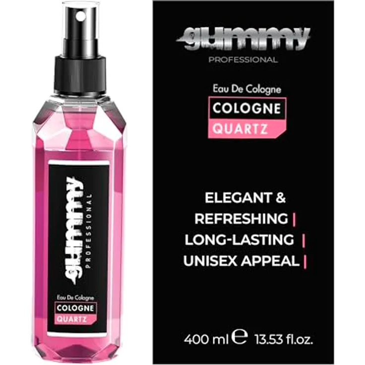 Gummy Gummy Quartz Eau de Cologne Spray 400ml, unisex After Shave mit mineralisch-frischem Duft, antibakteriell und erfrischend