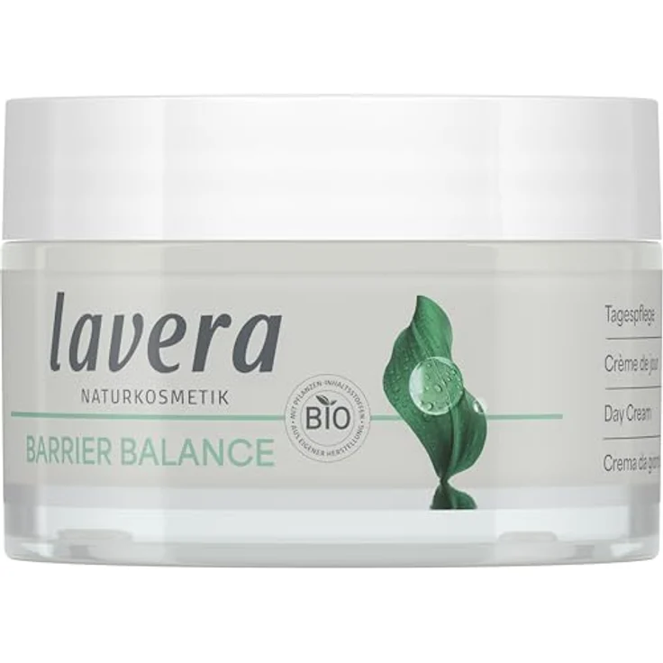 lavera Barrier Balance Tagespflege - Creme ohne Alkohol - ohne Parfüm - feuchtigkeitsspendend & regenerierend - stärkt Hautbarierre - Präbiotika - vegan - Naturkosmetik - 50 ml – Bild 1