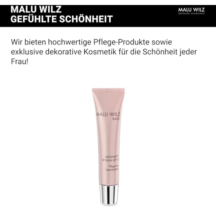 Malu Wilz Moisture Plus Lip Balm 15 ml, Duftender Lippenbalsam mit SPF 10 und Hyaluronsäure für trockene Lippen, vegan – Bild 2