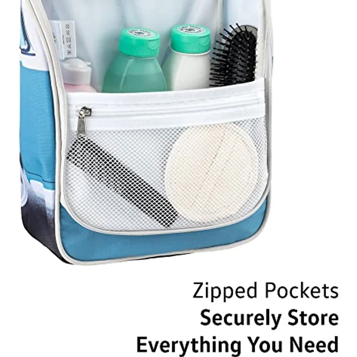 Kulturbeutel Bad-Hänge-Reise-Wasch-Tasche zum Aufhängen (Unisex, Premium Qualität/Blau) – Bild 5