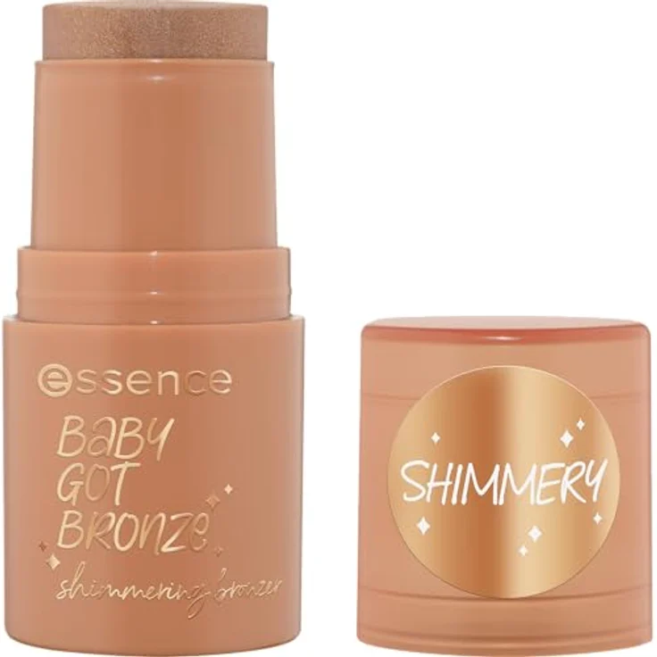 essence cosmetics BABY GOT BRONZE shimmering bronzer, Konturstift, Nr. 10, Braun, natürlich schimmernd, sofortiges Ergebnis, vegan, 1er Pack (5.5g) – Bild 2