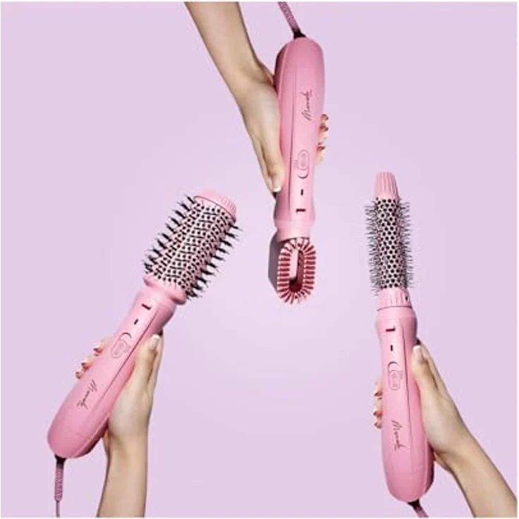 Mermade Hair Ionen-Haarbürste INTERCHANGEABLE BLOW DRY BRUSH, Mehrstufige Temperatureinstellungen – Bild 5