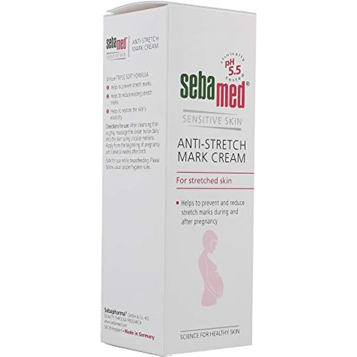 Sebamed Sensitive Skin Antistretch Mark Cream Creme Gegen Dehnungsstreifen 200 ml – Bild 5