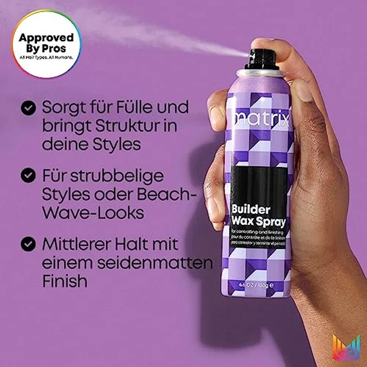 Matrix | Strukturgebendes Wachsspray, Für alle Haartypen und ein seidenmattes Finish, Für mehr Kontrolle, Styling Builder Wax Spray, 1 x 250 ml – Bild 4
