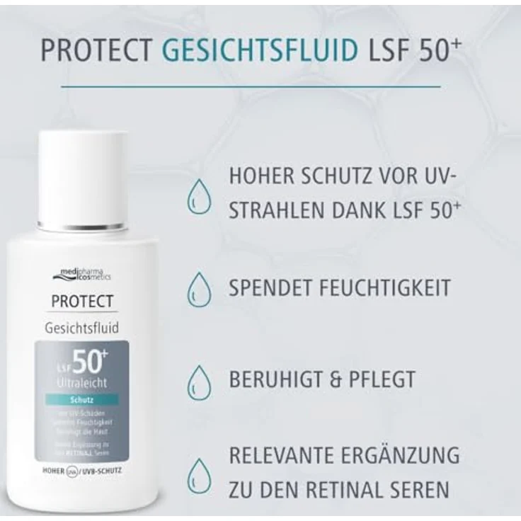 Dr. Theiss Medipharma cosmetics Protect Gesichtsfluid LSF 50+, high-UV-Schutz, 50 ml – Bild 3