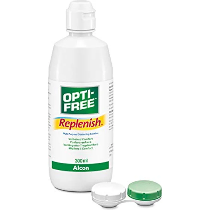 Opti-Free Replenish Kontaktlinsen-Pflegemittel, 300 ml Flasche für unbeschwerten Tragekomfort, geeignet für alle weichen Kontaktlinsen – Bild 2
