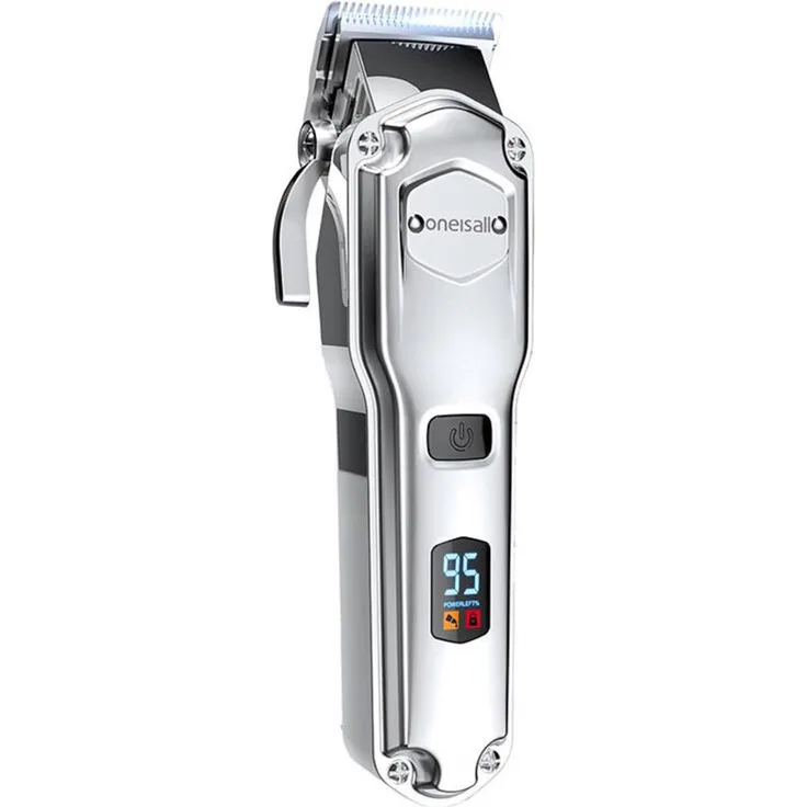 Oneisall RFC-676 Tierhaarschneidemaschine Trimmer, professionelle Fellpflege mit Edelstahl- und Keramikklingen, kabellos, leise, ergonomisches Design